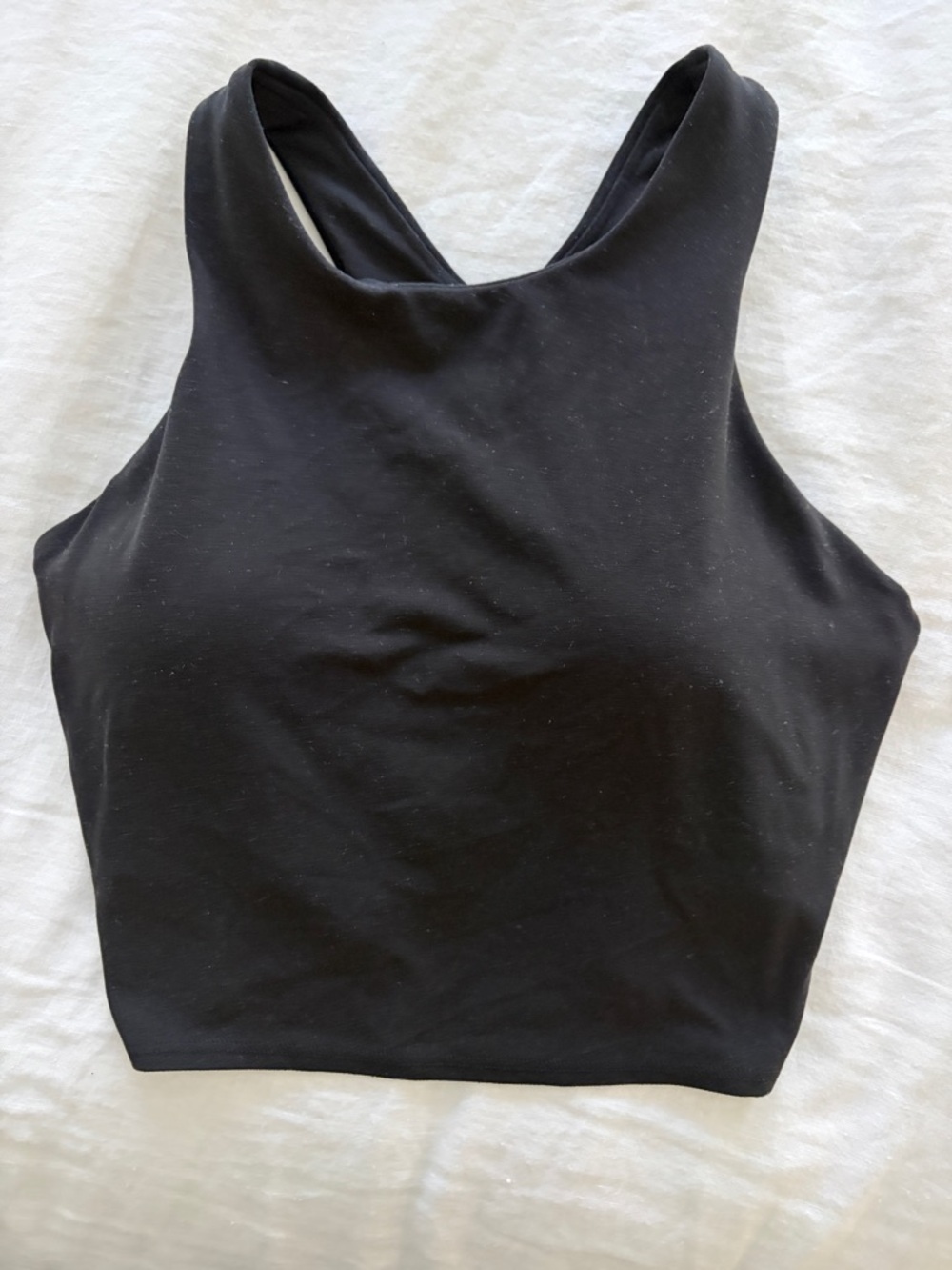 Athleta Black High-Neck “Conscious Crop” Tank
